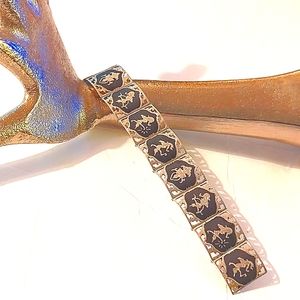 Vintage Niello silver bracelet
